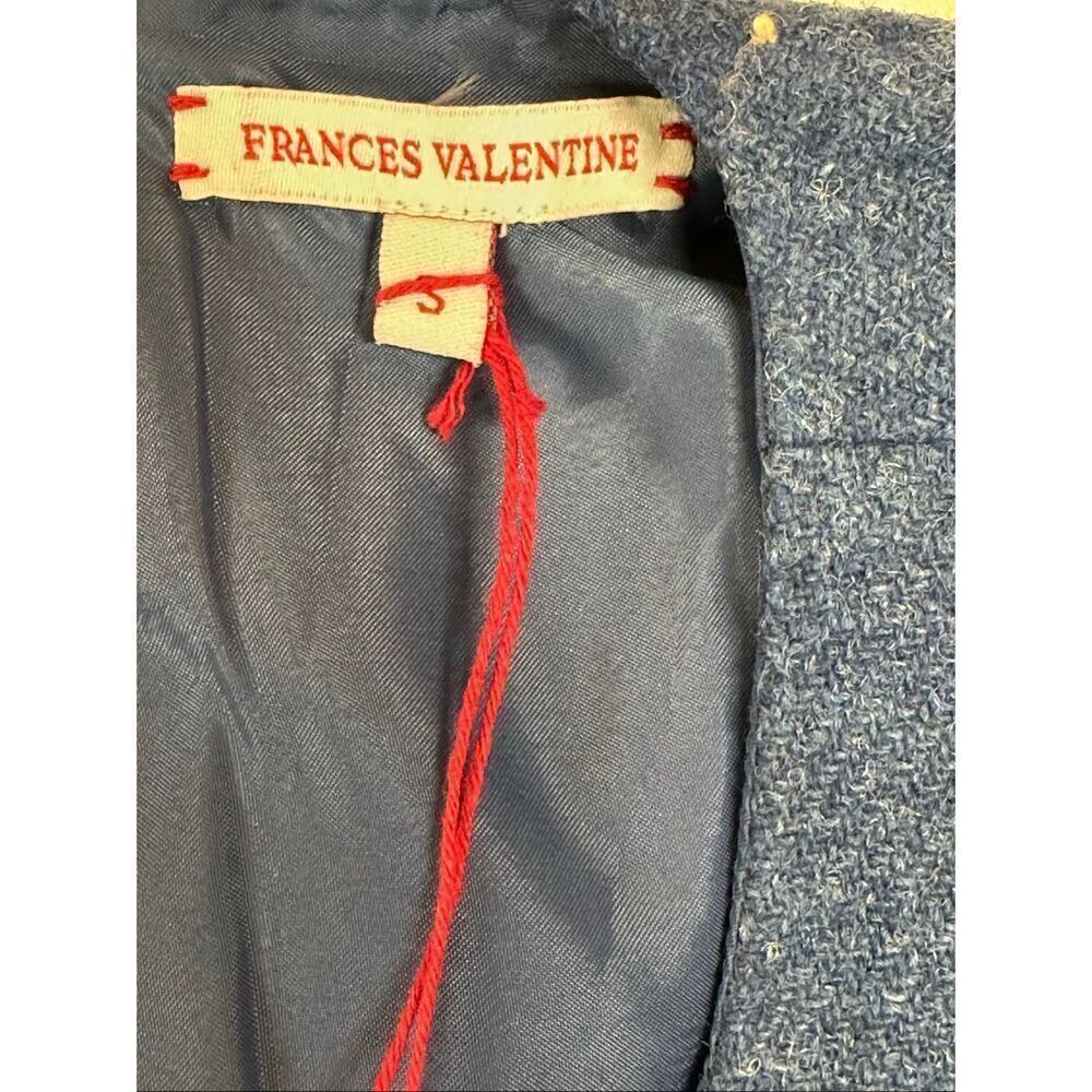 FRANCES VALENTINE Callista Wool-Blend Dress in Blue NWT Size Small - Picture 5 of 8